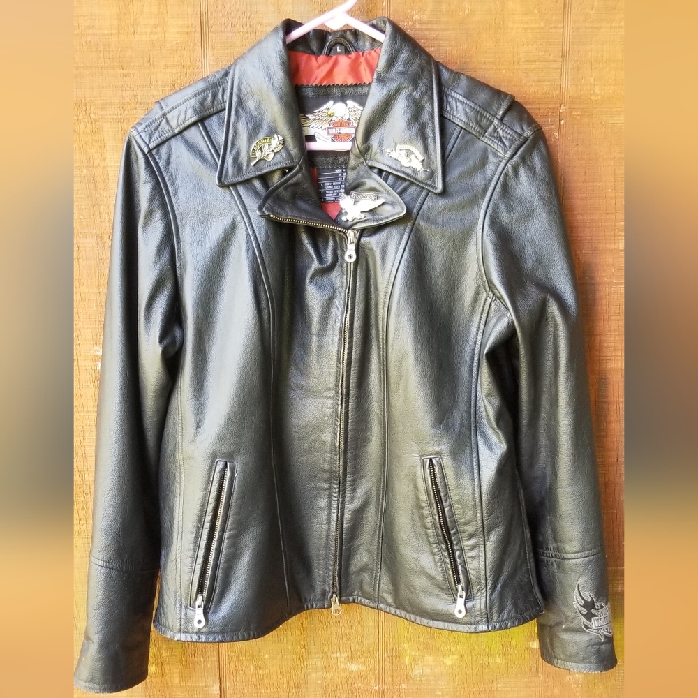 Harley Davidson Leather Jacket Size L